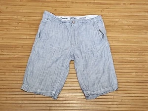 Buckle Black Shorts Mens 31 Magic Standard Fit Bermuda Flat Front Blue  - Picture 1 of 6