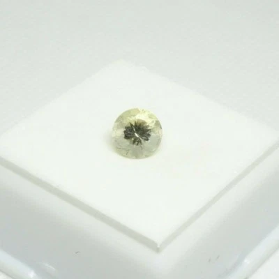 6.05ct Scapolite  - Light Golden Round - 14x10.9mm - Tanzania - Loose Gemstone  - Image 1 of 4