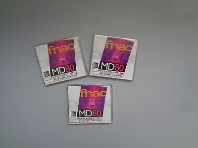 Lot De 3 Minidisc Couleur FNAC 80min - MD80 Neuf • 13€
