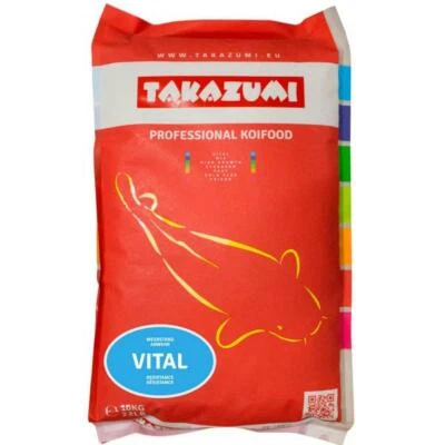 Takazumi Vital Koifutter - Abwehr- & Gesundheitsfutter 10kg - Vitale Koi - 4,5mm