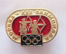 MOSCOW 1980 XXII OLYMPIC GAMES ARCHERY COMPETITIONS PIN