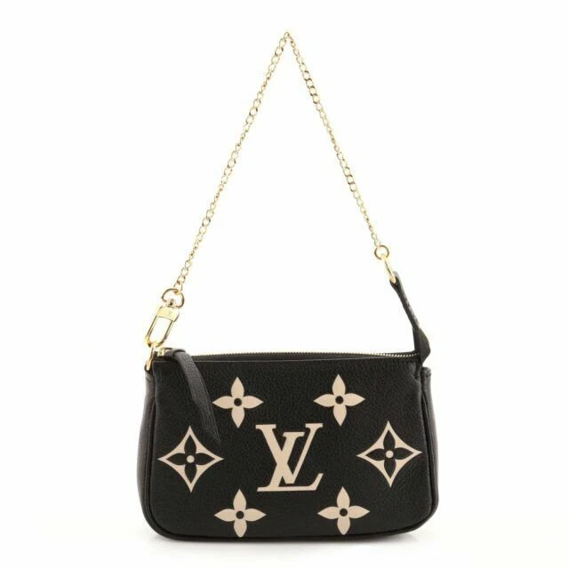 Louis Vuitton Mini Pochette Accessoires Bicolor Monogram Empreinte Leather