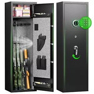 4-6 Gun Safe, Gun Safe for Rifles and Pistols, Digital Password Rifle Gun Safe - Picture 1 of 7