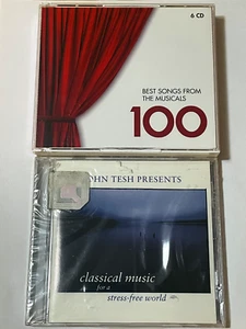 100 BEST SONGS FROM MUSICALS 6 CD BOX SET BRAND NEW SEALED +BONUS John Tesh CD ! - Picture 1 of 2