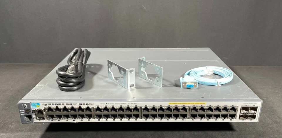 HP ProCurve J9574A E3800 48G-POE+-4SFP 48 Port Switch -Same Day Shipping - Image 1 of 4