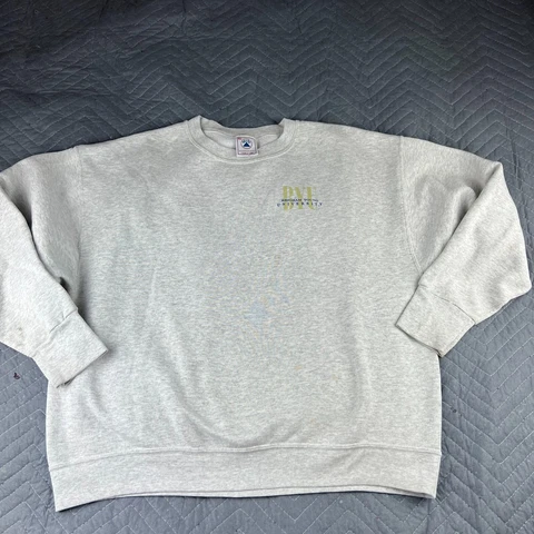 VINTAGE BYU Cougars Sweater Adult Extra Large Gray Sweatshirt Brigham Young Mens Cover