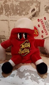 Jelly Belly Mr. Jelly Bean Rasberry Bean Bag Toy With Tags - Picture 1 of 7