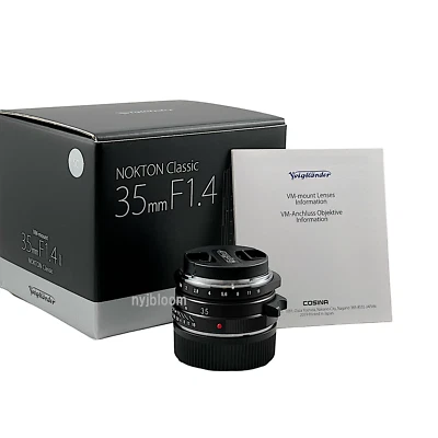 New VOIGTLANDER NOKTON Classic 35mm f1.4 II SC Single Coating VM Mount Lens - Image 1 of 4