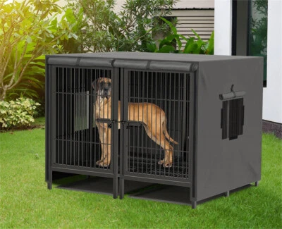 Hundekäfig Hundegiterbox Hundezwinger Haustierkäfig Transportbox Metall XXL DE - Bild 1 von 4