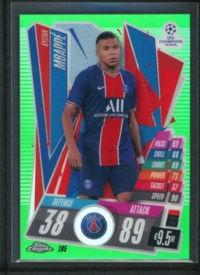 KYLIAN MBAPPE 014/099 TOPPS CHROME UEFA CHAMPIONS LEAGUE MATCH ATTAX - Image 1 of 2