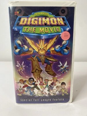 VTG Y2K Fox Kids Video 2000 Digimon the Movie Special Full Length Feature VHS - Image 1 of 4
