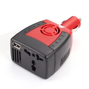 150W Car Power Converter Inverter DC 12V To 100V-240V AC Outlets USB2.0 2.1 Amp - Picture 1 of 7