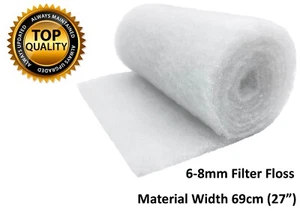 Filter Zahnseide Wolle 6-8 mm Medien für Aquarium Teich Fische Außenbecken Meer Koi - Bild 1 von 1