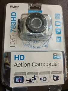 Vivitar DVR783HD-SIL-WM Silver 5.1MP Action Camcorder 720P- Brand New - Picture 1 of 4