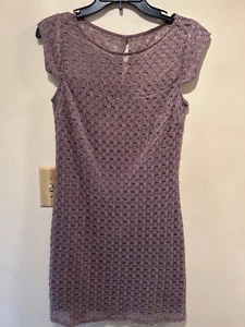 JAX dress size 6, brown bronze, cap sleeve, metallic thread, knee length - Picture 1 of 9