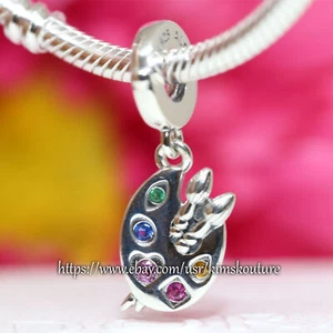 Authentic Artist's Palette Sterling Silver 799320C01 Charm - Picture 1 of 6