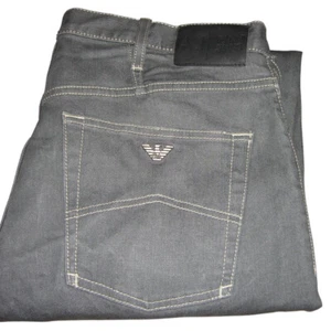 Armani Jeans J21 Regular Straight Leg Stretch Denim W34 L32 Grey AJ Mens j811h - Picture 1 of 13