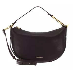 COCCINELLE Priscilla Handbag Grained Leather Darkbrown - Foto 1 di 4