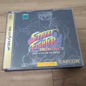 Sega Saturn Street Fighter Collection Capcom Japanese used