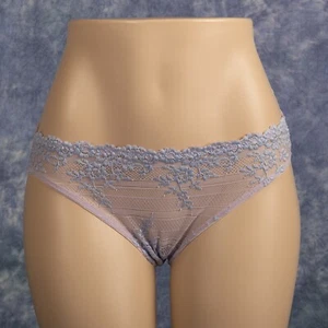 Vintage Wacoal Sheer Purple Lace Panties w/ blue Lace Sz M - Picture 1 of 4