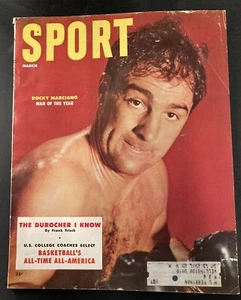 Rocky Marciano 1955 Sport Magazine Heavyweight Boxing Champ Brockton/Boston Ex - Picture 1 of 3