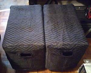 QSC KS112 KS 112 Premium gepolsterte schwarze Lautsprecherabdeckungen - (2) Menge 1 = 1 Paar! - Bild 1 von 5