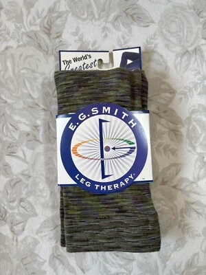 Nuevo E.G. Medias Smith para mujer (verde/púrpura brezo) mezcla de algodón (S/M) Foto 1 de 3