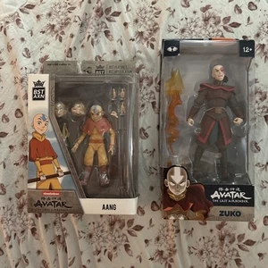 Lot Of 2 NEW BST AXN Nickelodeon Avatar: The Last Airbender Aang Monk Figures - Picture 1 of 7
