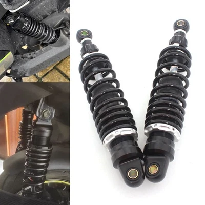 Amortiguadores traseros de moto 12,5" 320 mm suspensión negro universal para Honda Foto 1 de 4