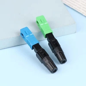 10Pcs/set Single Mode SC APC Lightweight Fiber Optic Quick Connector - Afbeelding 1 van 10