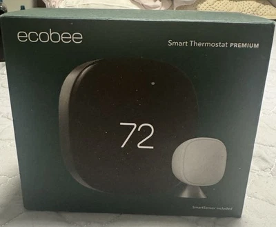 Ecobee Smart Thermostat Premium New and Sealed With SmartSensor Included - Image 1 of 4