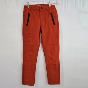 NWT Camii Mia Pants Big Girls Fleece Hiking Snow Ski Pants Orange Winter Size M - Picture 1 of 12