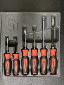 snap-on tools screwdriver set orange 6pc soft grip - Bild 1 von 1
