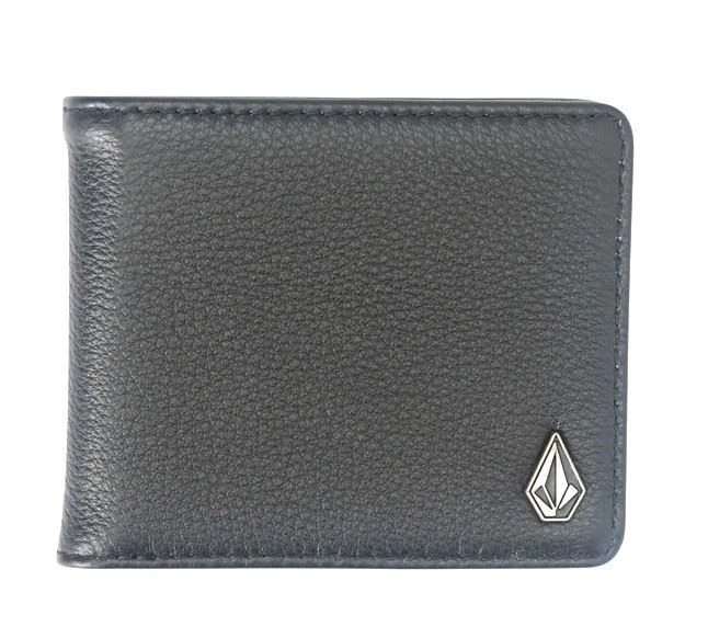 Volcom Wallet Leather Bi-Fold Single Stone Black - Image 1 of 3