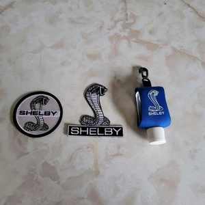 Shelby Cobra Aufkleber Nähen oder Bügeln Patches 2,5" + 3" + Händedesinfektionsmittel  - Bild 1 von 10