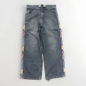 Vintage Y2K Paco Jeans Denim Pants Embroidered Baggy Size 32x30 - Picture 1 of 12