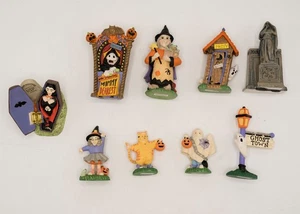 Lote de 8 figuras espeluznantes de resina hueca del medio oeste de Cannon Falls de colección años 90 Halloween - Imagen 1 de 18