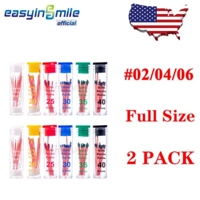 2Box Dental Gutta Percha Points Easyinsmile Endo Root Canal Fill Taper 02/04/06  - Image 1 of 4