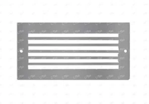 5 x Set griglia aperta e scanalata TUTTI LED ABL240BZ/SS per ABL240, argento satinato (9) - Foto 1 di 3