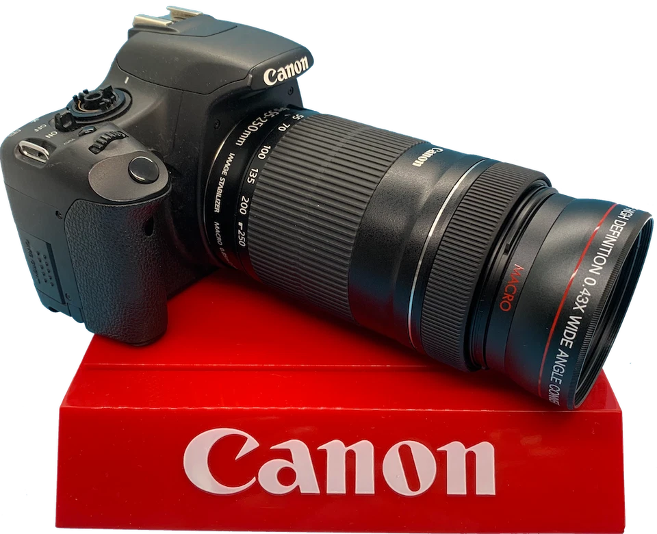 VIVITAR 58MM .42 WIDE ANGLE MACRO Lens for Canon Rebel EOS T3 T4 T5 T5I 30D 20D XSI 6D 7