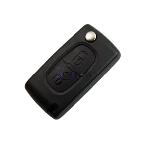 2 Buttons Car Remote Flip Key Shell Blade For PEUGEOT 107 207 307 308 407 607 - Picture 1 of 5