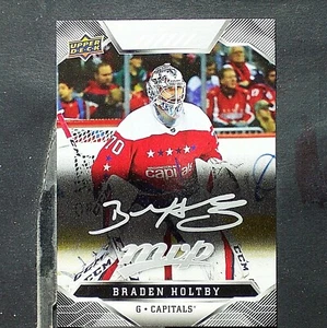 BRADEN HOLTBY 2019-20 Upper Deck MVP Silver Script #89 Capitals - Picture 1 of 2