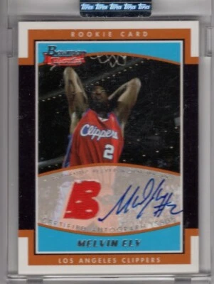 2002-03 Bowman Signature Rookie Jersey Autograph #SE-ME Melvin Ely 562/999 - Image 1 of 2