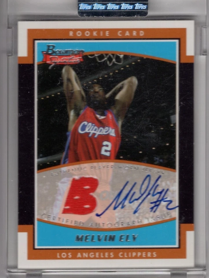 2002-03 Bowman Signature Rookie Jersey Autograph #SE-ME Melvin Ely 562/999 - Image 1 of 2