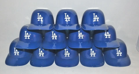 Lot of (12) LOS ANGELES DODGERS Ice Cream SUNDAE HELMETS New Baseball Mini Bowl Cover