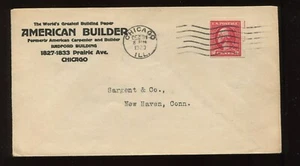 533 Used Schermack Offset Imperf Coil Stamp on Cover with PSE Cert (LV 1709) - Picture 1 of 3