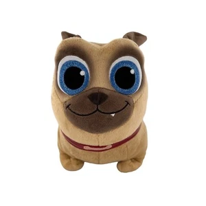 Disney Junior Store Puppy Dog Pals Rolly Plush Toy 10" Tan & Brown Pug Stuffie - Picture 1 of 7
