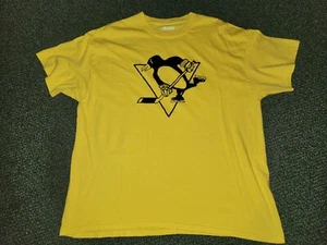SAM LAFFERTY #37 PITTSBURGH PENGUINS GOLD PLAYER T-SHIRT X-LARGE - Picture 1 of 20