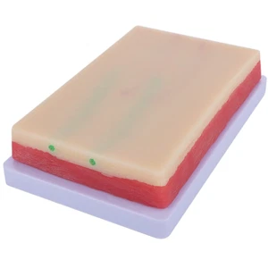 Venipuncture IV Injection Training Pad Model, Silicone Human Skin Suture Trainin - Picture 1 of 7