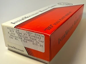 HO Scale ACF Type 27 Riveted 8,000 Gallon Tank Car Kit Hercules Powder Co #1726 - Picture 1 of 4